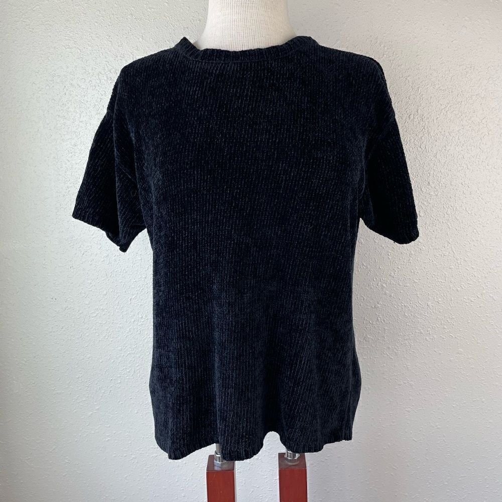 Stephanie Parks Short Sleeve Sweater Size L EUC